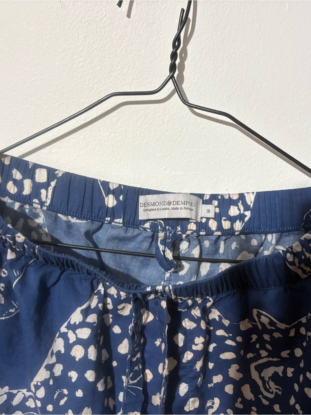Desmond & Dempsey "The Jag" Print Pajama Bottoms Size M